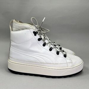 Puma‎ Men's Size 10 The Ren Boot White Leather High Top Sneakers